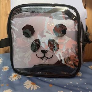 Clear Panda Face Crossbody Bag